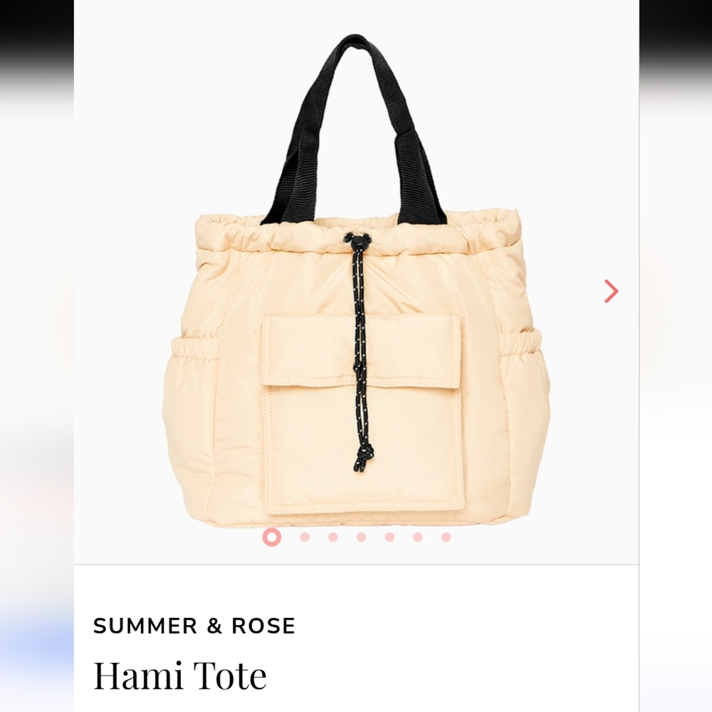Summer & Rose Cream Hami Tote